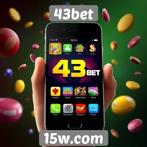 Experiência mobile no site 43bet
