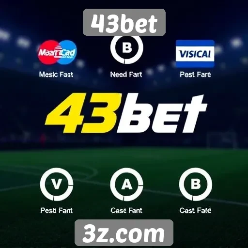 Métodos de pagamento disponíveis na plataforma 43bet